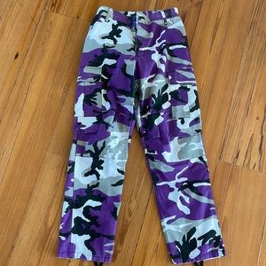 Frankie collective cargo pants purple
